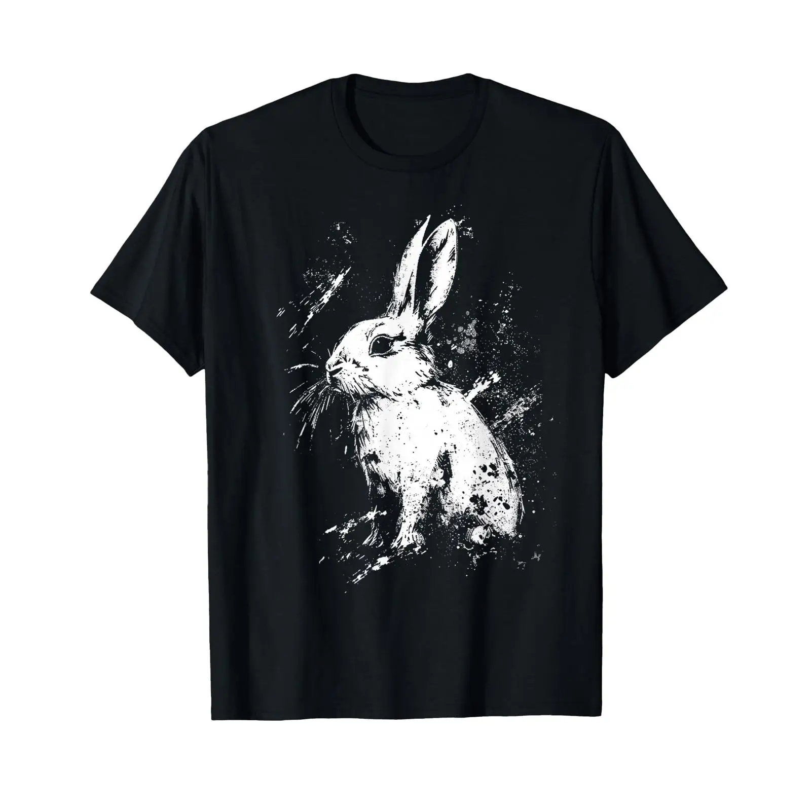Vintage Fashion Drawings - Rabbit Drawing Animal Zoo Art T