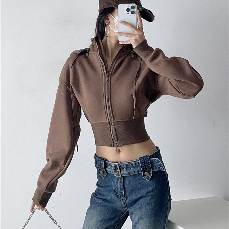 Women Crop Hoodie Sweatshirts  - огляд і ціна Vintage Fashion Drawings