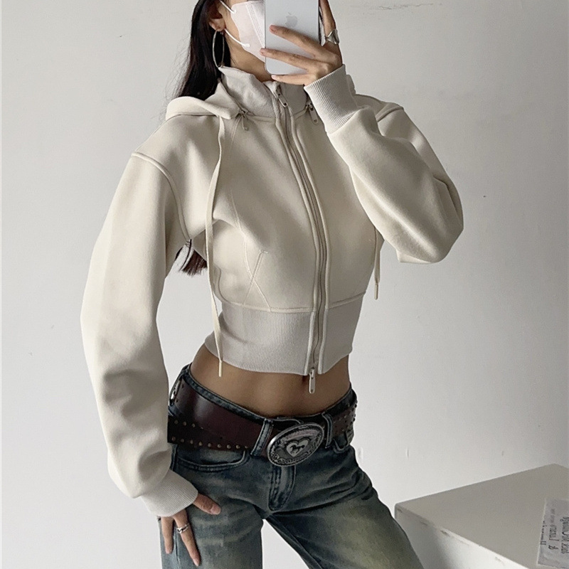 Women Crop Hoodie Sweatshirts  - огляд і ціна Vintage Fashion Drawings