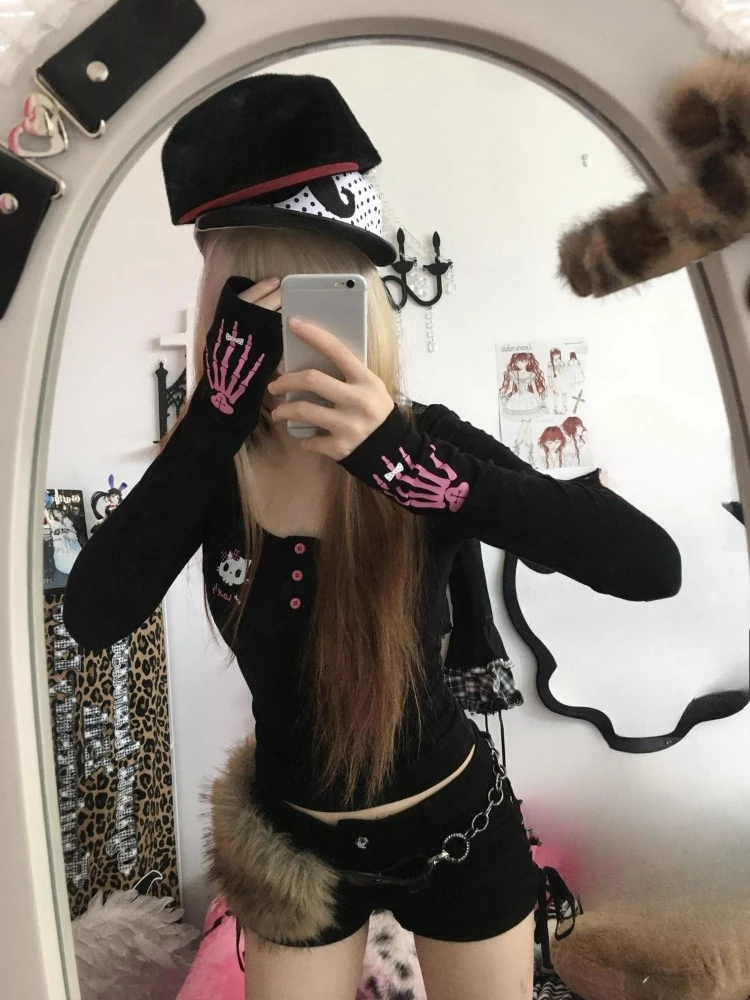 Y2K Vintage Cartoon Print T-Sh - огляд і ціна Vintage Women Fashion