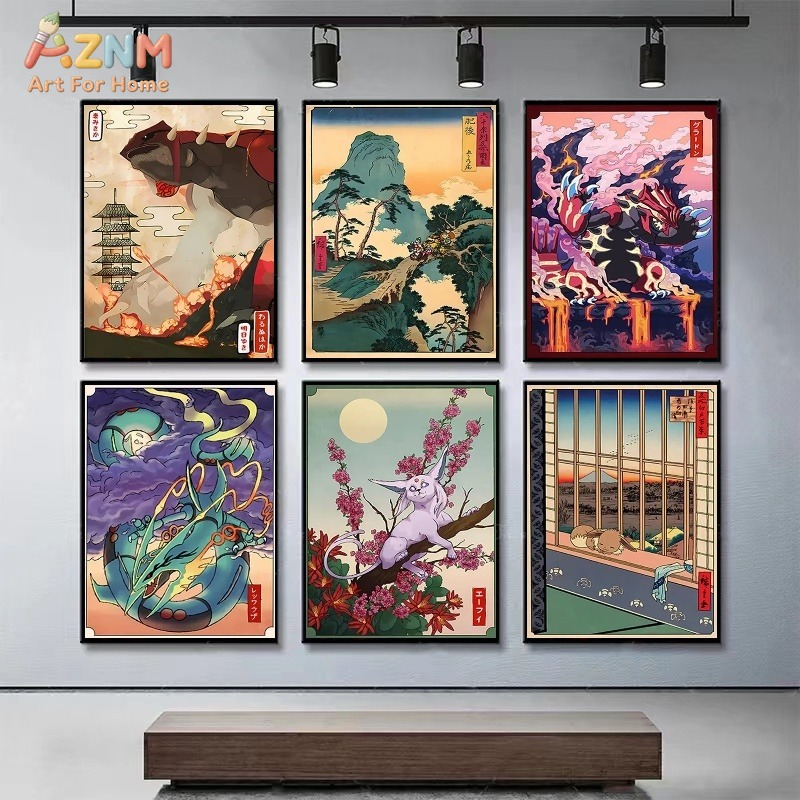 AZNM Ukiyo-e Style Pokemon Gro - огляд і ціна Vintage Fashion Japan
