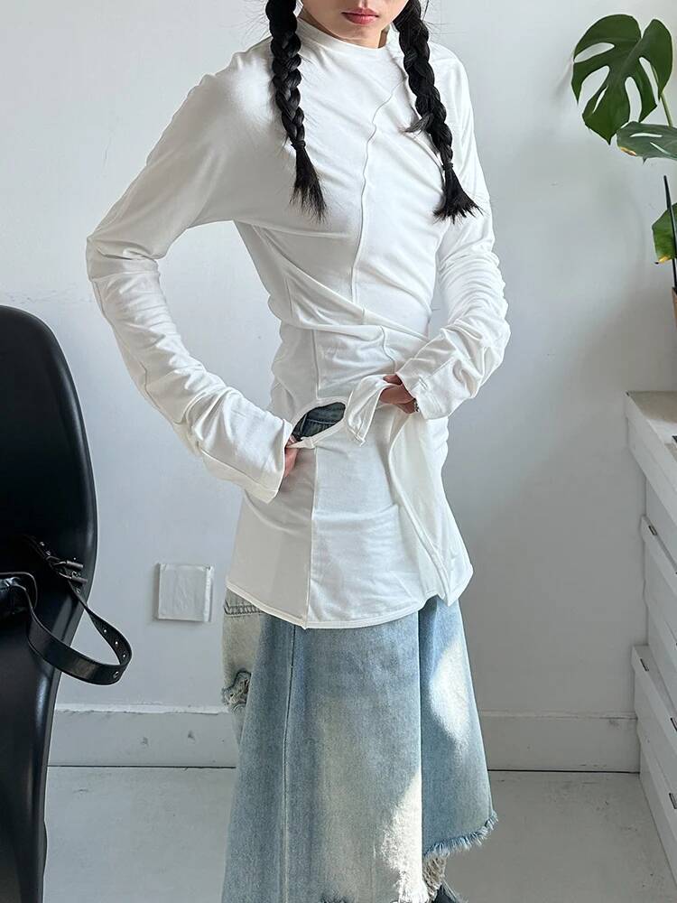 Hem Women White Irregular Eleg - огляд і ціна Vintage Fashion Build