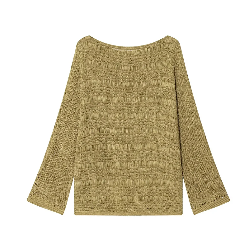 Vintage Boat Neck Knit Sweater - огляд і ціна Vintage Women Fashion