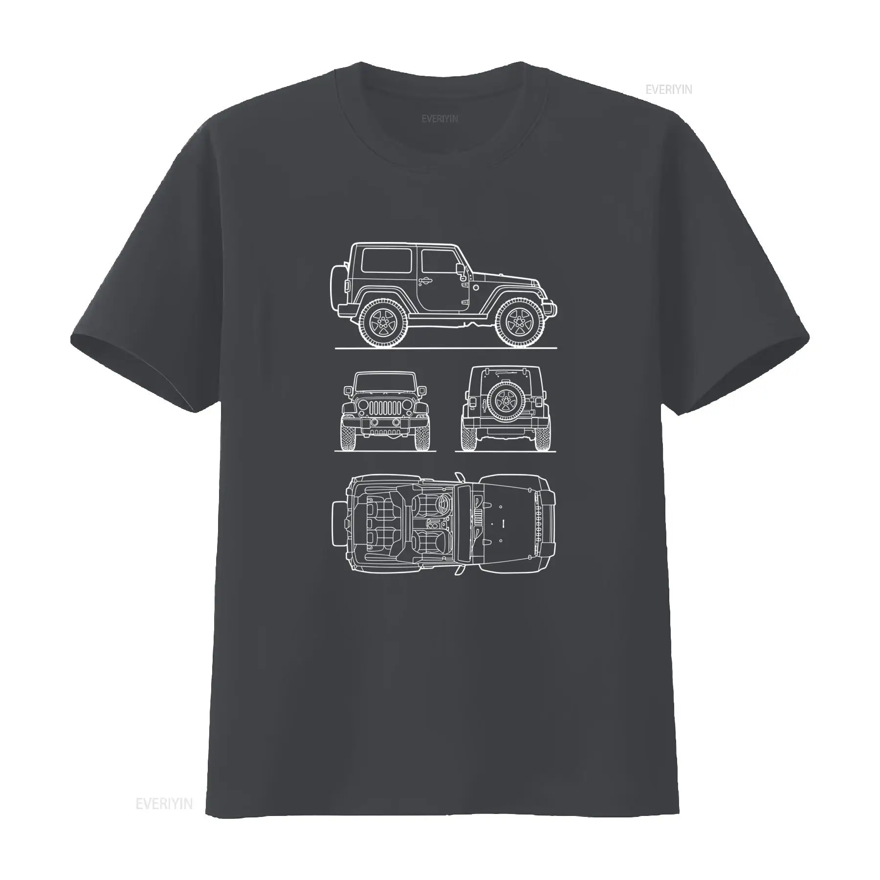 Off Road SUV Rubicon Men's T S - огляд і ціна Vintage Fashion Drawings