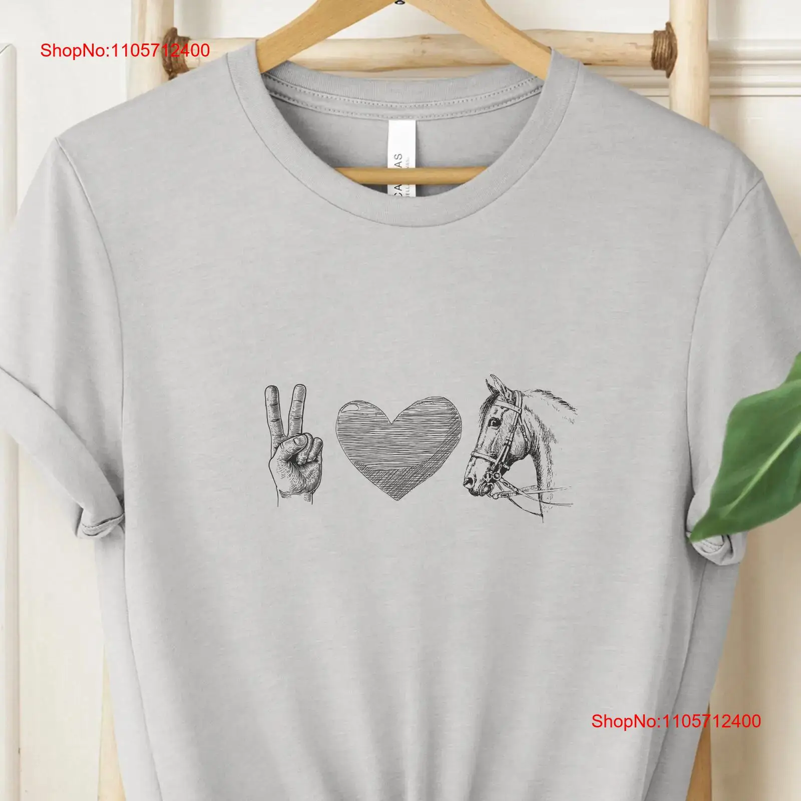 HORSE LOVER SHIRT Peace Love T - огляд і ціна Vintage Fashion Faire