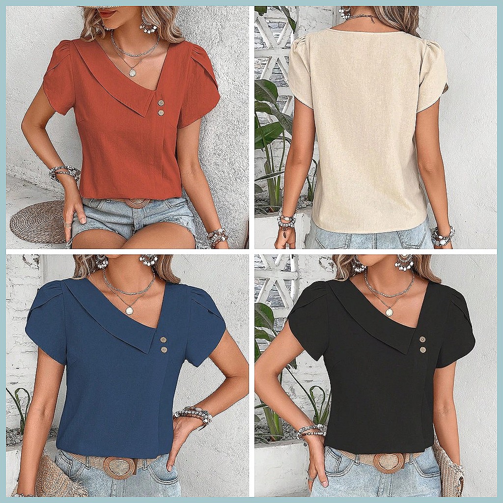 2024 Summer Vintage Solid Colo - огляд і ціна Vintage Women Fashion